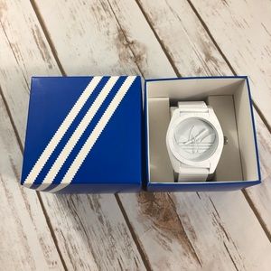 Adidas White Santiago Watch